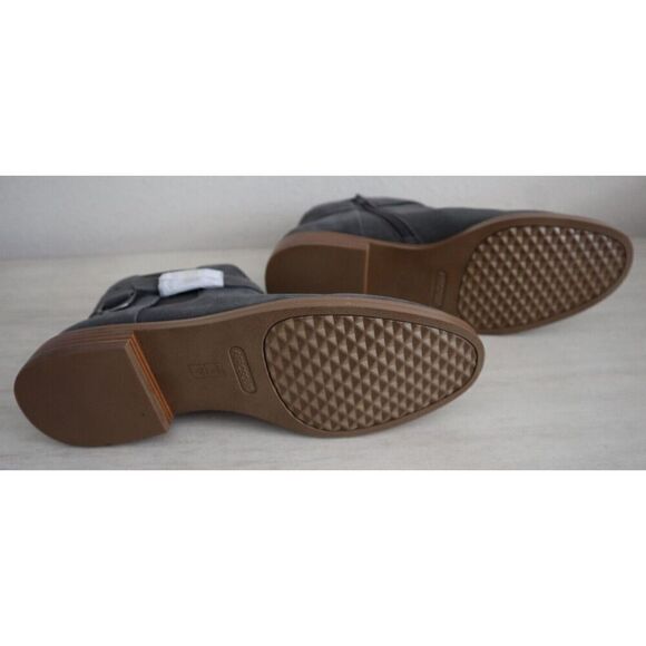 Aerosoles Women's Sz 9M Gray Suede Martha Stewart Susan Zipper Ankle Boots - Picture 6 of 10